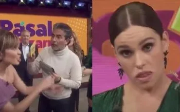 Un bochornoso momento vivió una conductora del Programa Hoy, mientras daba una mención de uno de sus patrocinadores.