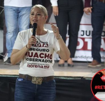 Verónica Camino en Opichén llama a votar