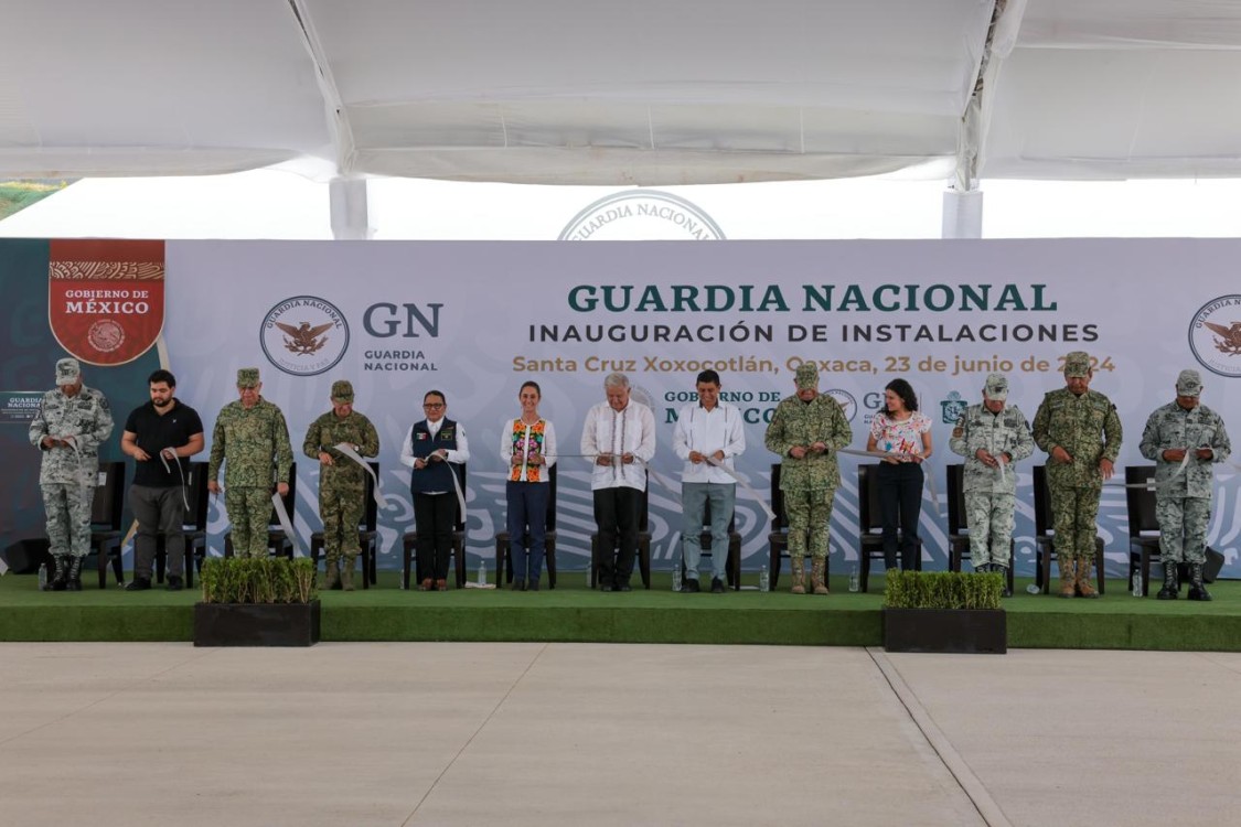 Sheinbaum destaca el papel de la Guardia Nacional en Oaxaca