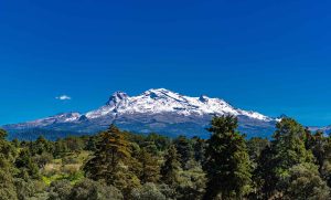 El Volcán Iztaccíhuatl.