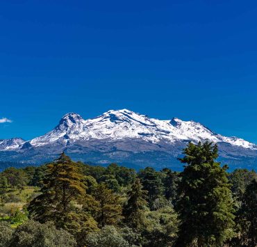 El Volcán Iztaccíhuatl.