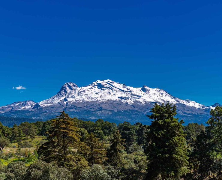 El Volcán Iztaccíhuatl.