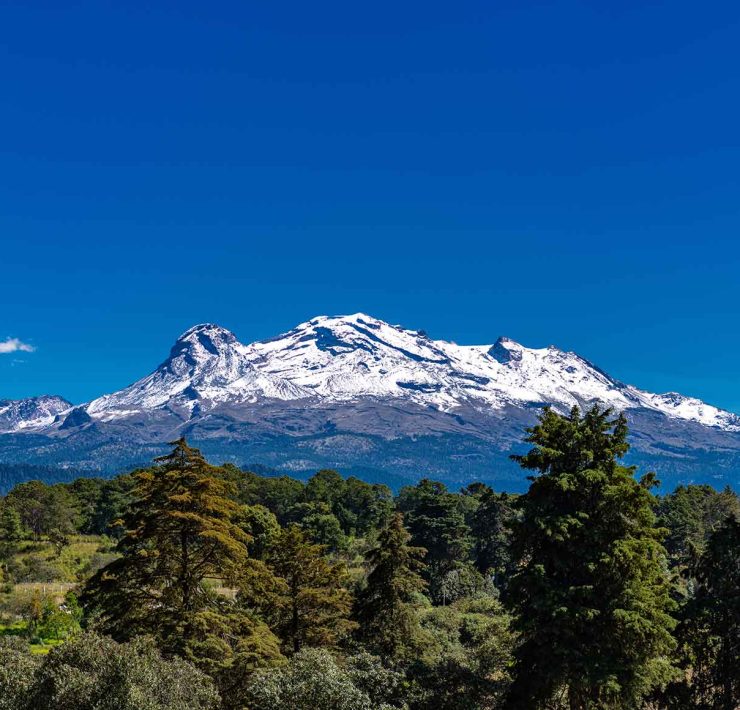 El Volcán Iztaccíhuatl.