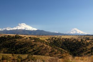 El Volcán Iztaccíhuatl.