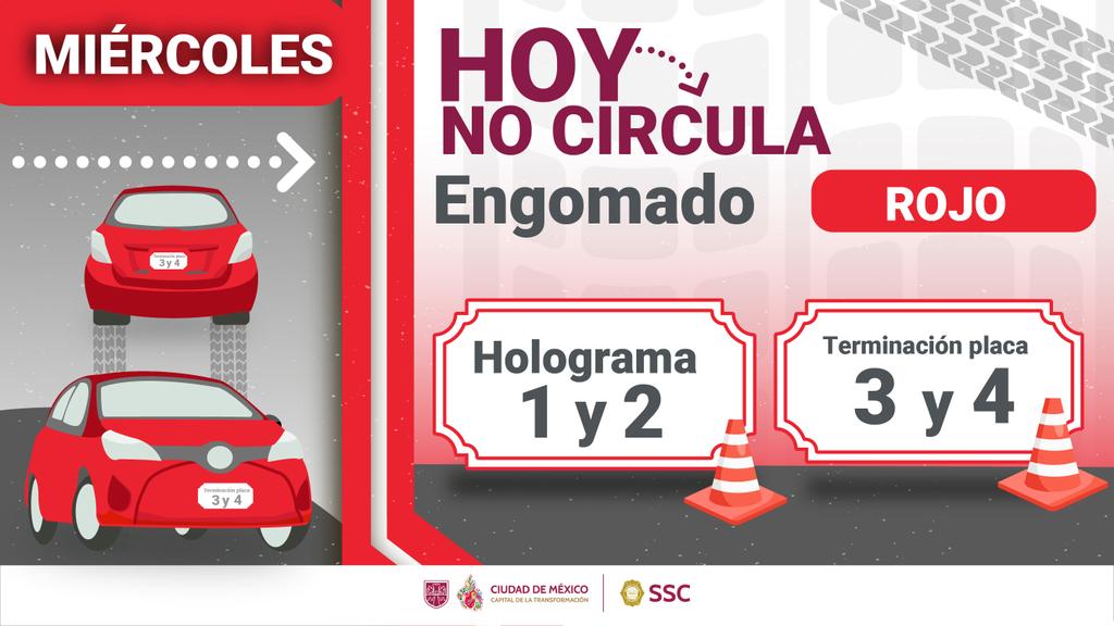 engomado rojo