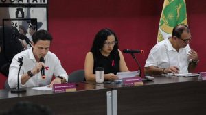 Autoridades de la Secretaría de Desarrollo Sustentable presentan los avances de los 43 proyectos enfocados en fortalecer la acción contra el cambio climático en Yucatán.