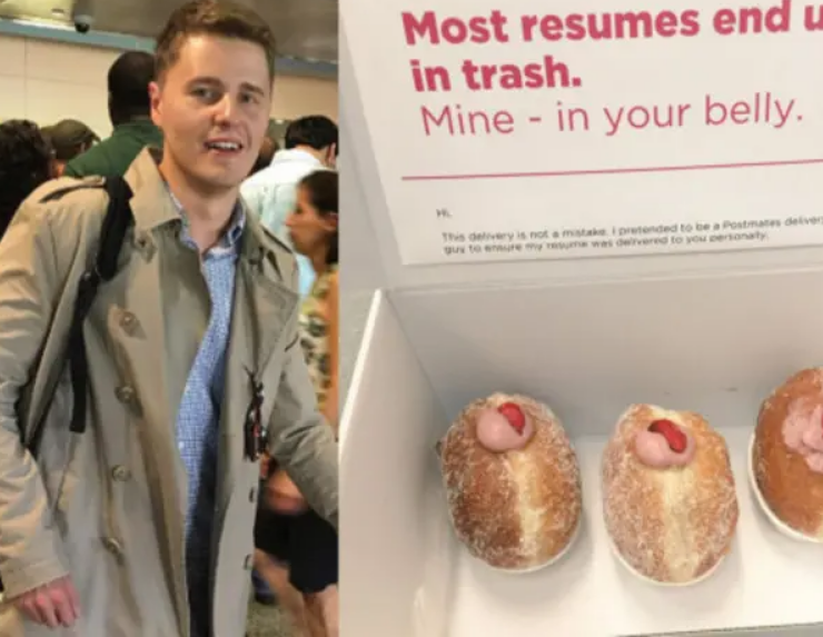 Jóven entrega su curriculum con donas y recibe varias ofertas por pensar diferente