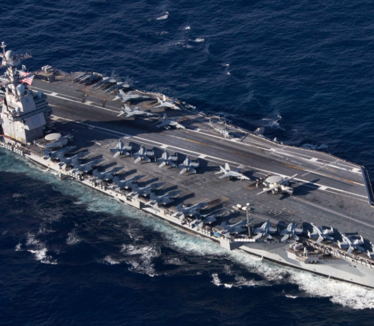 EEUU desplegó el buque más grande en el Caribe para aumentar su presencia