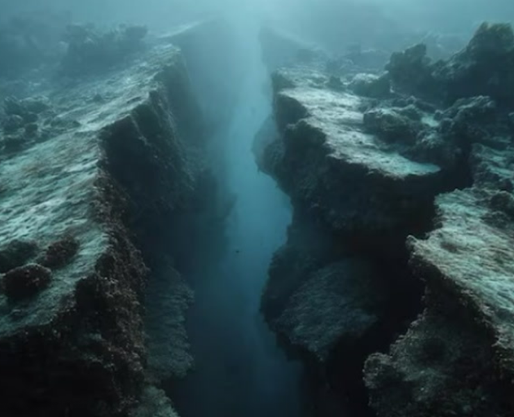 Una placa tectónica se fragmenta y es captado por primera vez