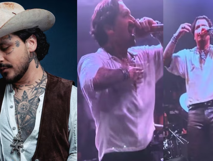 Nodal aparece borracho en concierto de Monterrey y aprovecha a tirarle a su ex