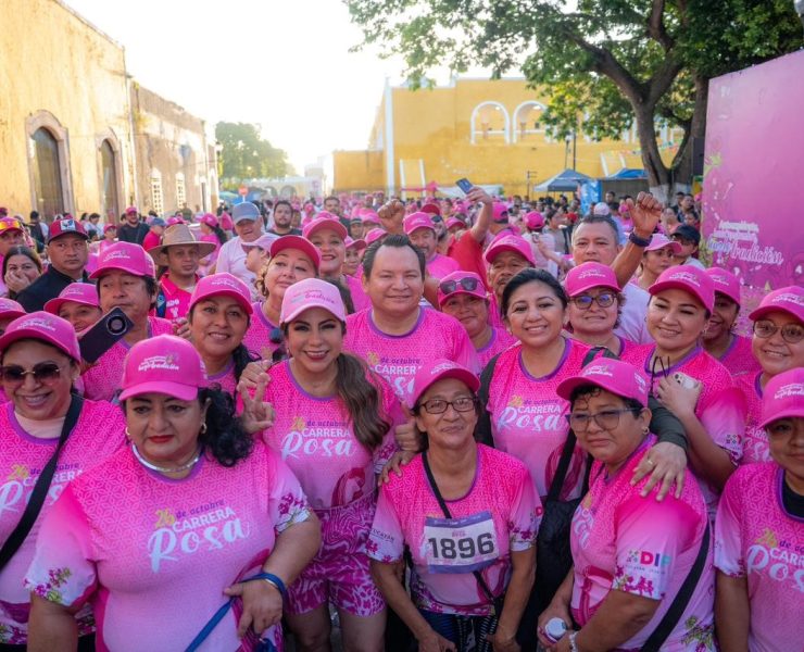 Carrera Rosa 2025: Izamal se tiñe de esperanza en la lucha contra el cáncer de mama