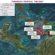 Alerta en curso: Gobierno del Estado monitorea trayectoria de la tormenta tropical Melissa