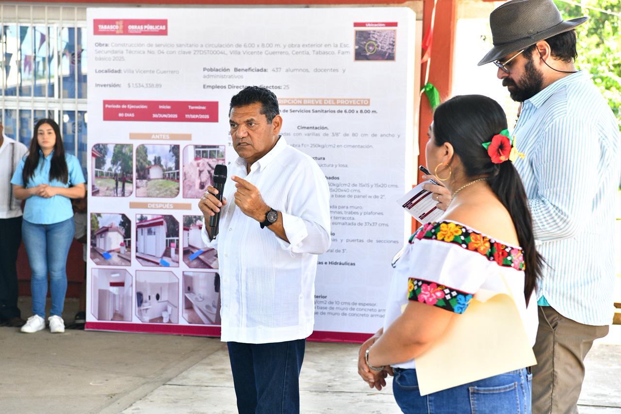Mayor inversión al sector educativo en Centla