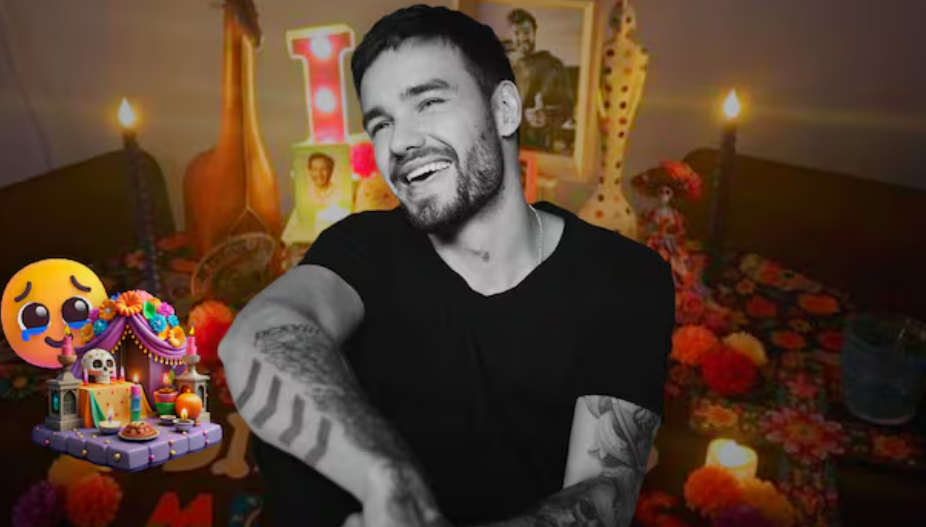 Hermana de Liam Payne pone ofrenda de Día de Muertos
