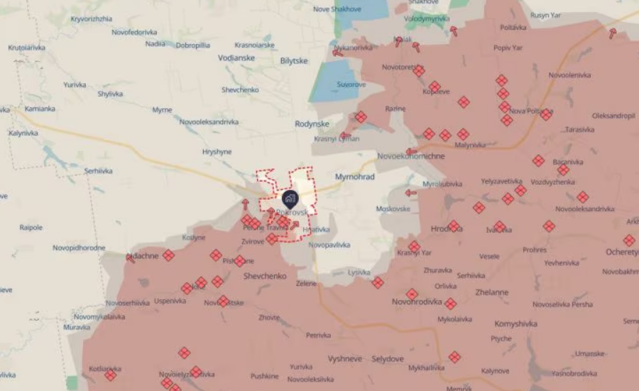 Superioridad por aire de Rusia en Pokrovsk