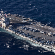 La mayor Maquina de Guerra de EEUU se pone en movimiento, el USS Gerald R. Ford